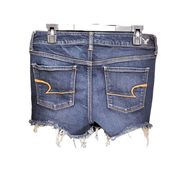 American Eagle AEO Denim Shorts Sz 10 Super Stretch Skinny - Picture 9 of 9